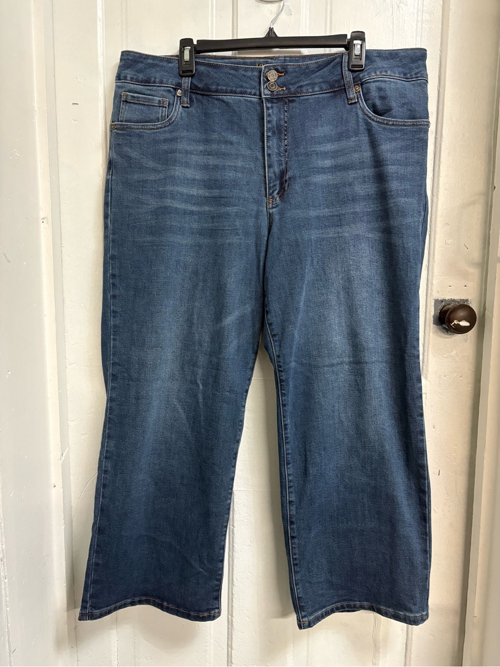 Lucy Women's Flare Jeans in Dark Blue Wash